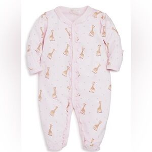 Baby Girls Sophie Giraffe Footie Ruffled Sleeper Pajamas Onesie Pink 3M 3 months